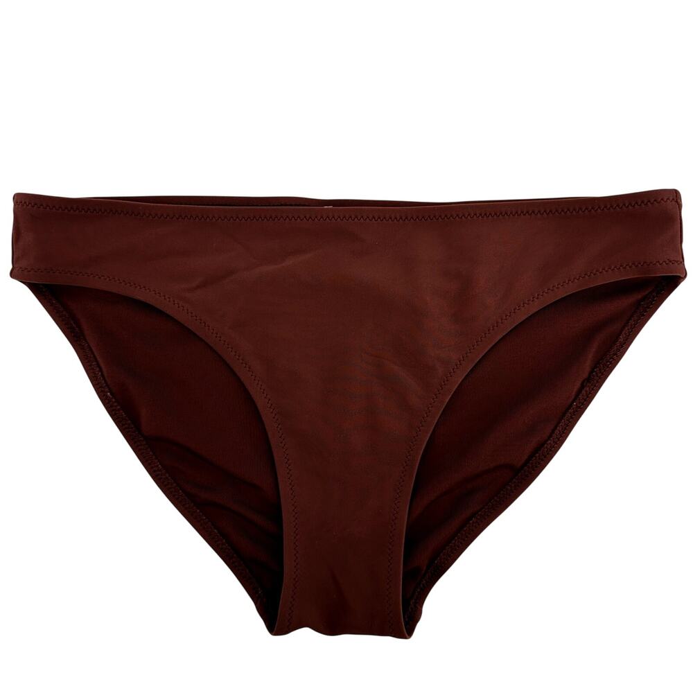 Aerie The Classic Bikini Bottom Low Rise Full Coverage Swim UPF 50 Brown Small